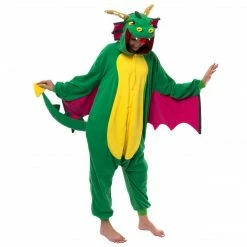 Spooktacular Creations Dragon Onesie Pajama Costume - Adult