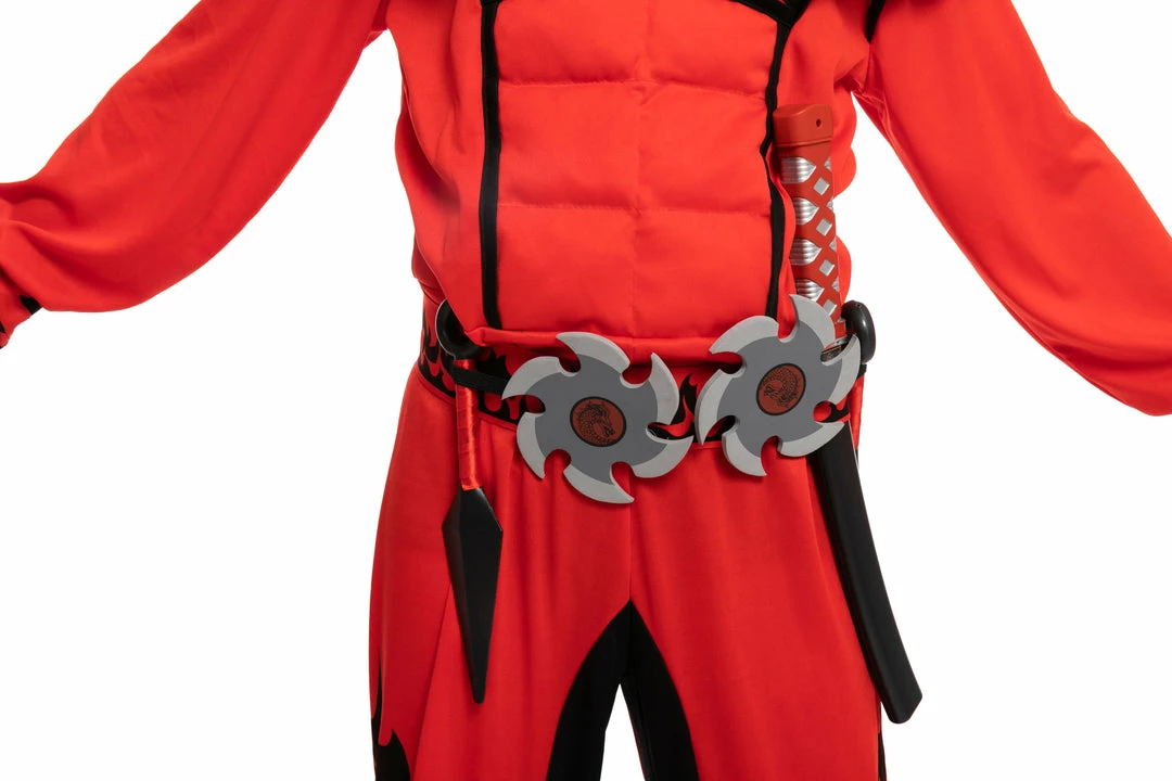 Spooktacular Creations Red Ninja Costume Cosplay - Child Classic Costumes 8 Spooktacular Creations Red Ninja Costume Cosplay - Child Classic Costumes