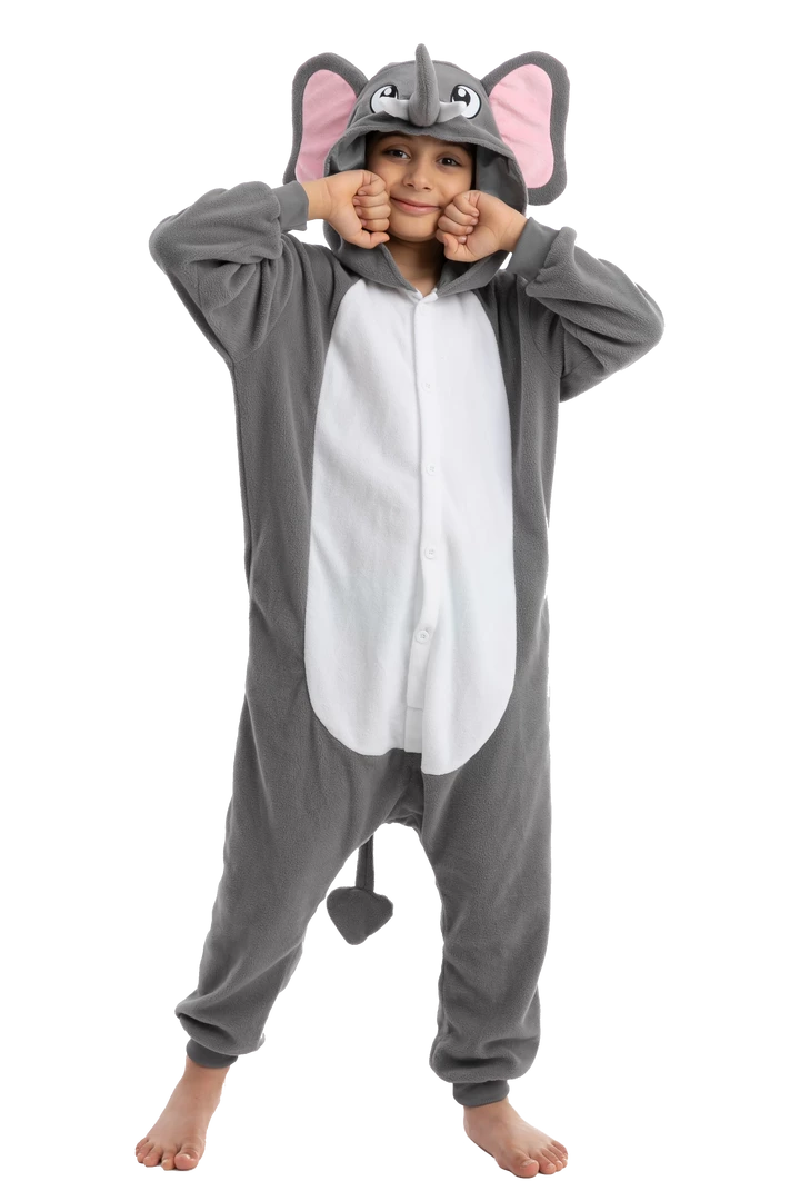 Spooktacular Creations Animal Costumes Elephant Pajamas Onesie Cosplay- Child 3 Spooktacular Creations Animal Costumes Elephant Pajamas Onesie Cosplay- Child