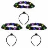 Spooktacular Creations Black LED Angel Halo Headbands, 3 Pack