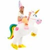 Spooktacular Creations Unicorn Ride-On Inflatable Costume - Adult Adult Costumes