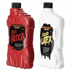 Spooktacular Creations 16 Oz Liquid Latex With 16 Oz Blood Cosplay Makeup Makeup & Blood