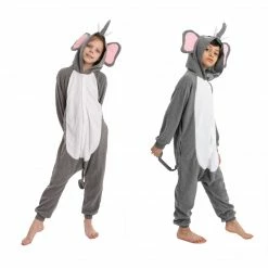 Spooktacular Creations Animal Costumes Elephant Pajamas Onesie Cosplay- Child