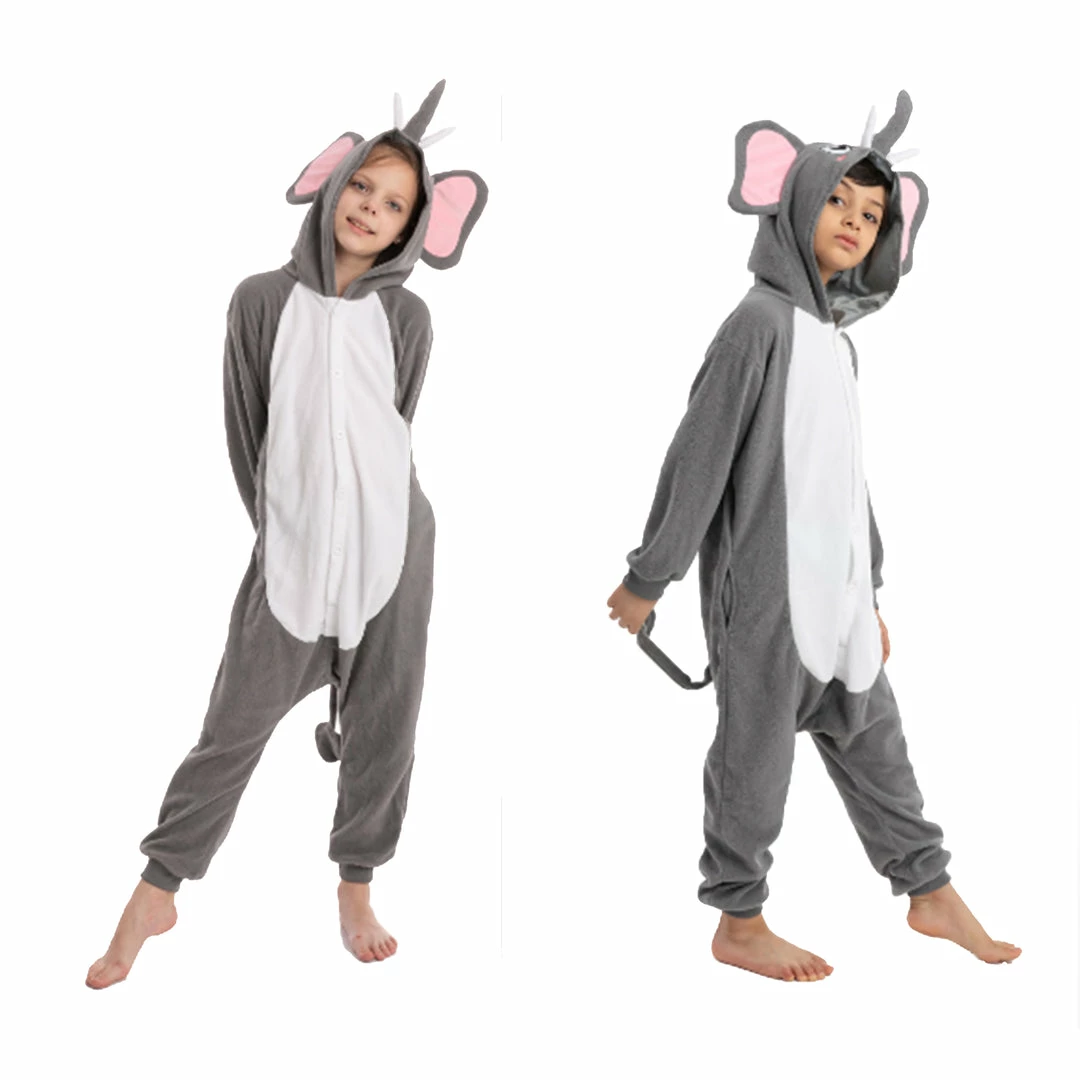 Spooktacular Creations Animal Costumes Elephant Pajamas Onesie Cosplay- Child 4 Spooktacular Creations Animal Costumes Elephant Pajamas Onesie Cosplay- Child
