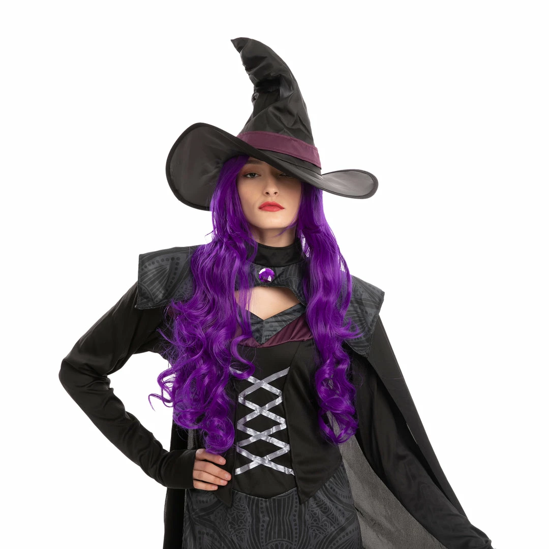 Spooktacular Creations Women Long Purple Curly Wig Cosplay Kit - Adult Wigs 4 Spooktacular Creations Women Long Purple Curly Wig Cosplay Kit - Adult Wigs