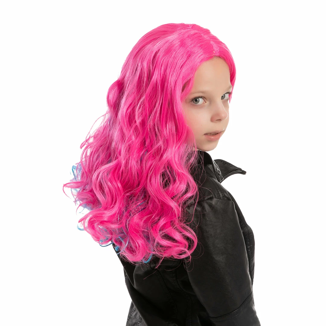 Spooktacular Creations Girl Long Pink Curly Wig For Cosplay- Child Wigs 6 Spooktacular Creations Girl Long Pink Curly Wig For Cosplay- Child Wigs