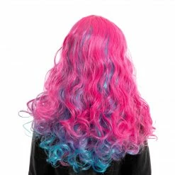 Spooktacular Creations Girl Long Pink Curly Wig For Cosplay- Child Wigs 8 Spooktacular Creations Girl Long Pink Curly Wig For Cosplay- Child Wigs