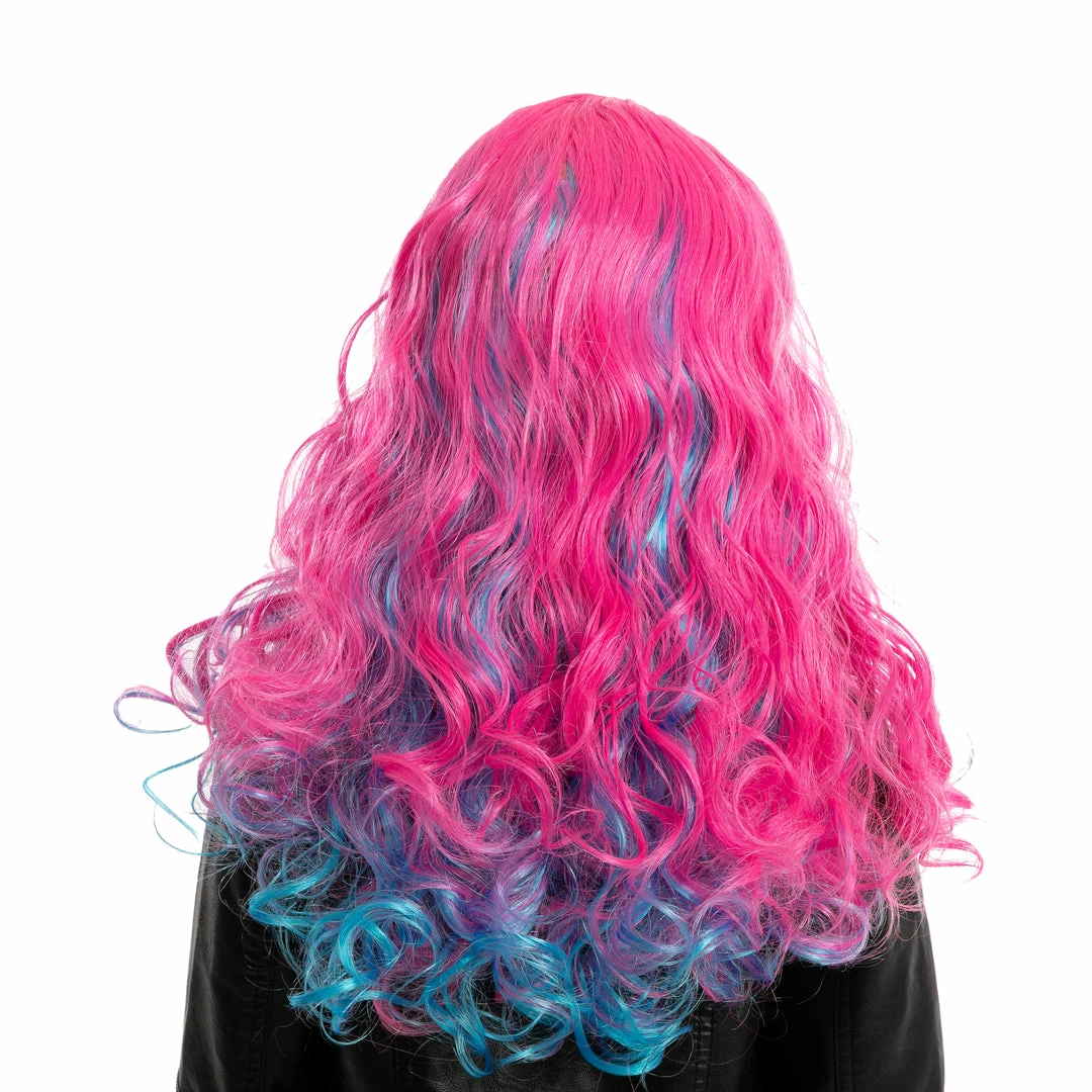 Spooktacular Creations Girl Long Pink Curly Wig For Cosplay- Child Wigs 5 Spooktacular Creations Girl Long Pink Curly Wig For Cosplay- Child Wigs