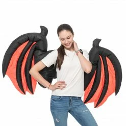 Spooktacular Creations Adult Costumes Inflatable Demon Wings For Cosplay- Adult