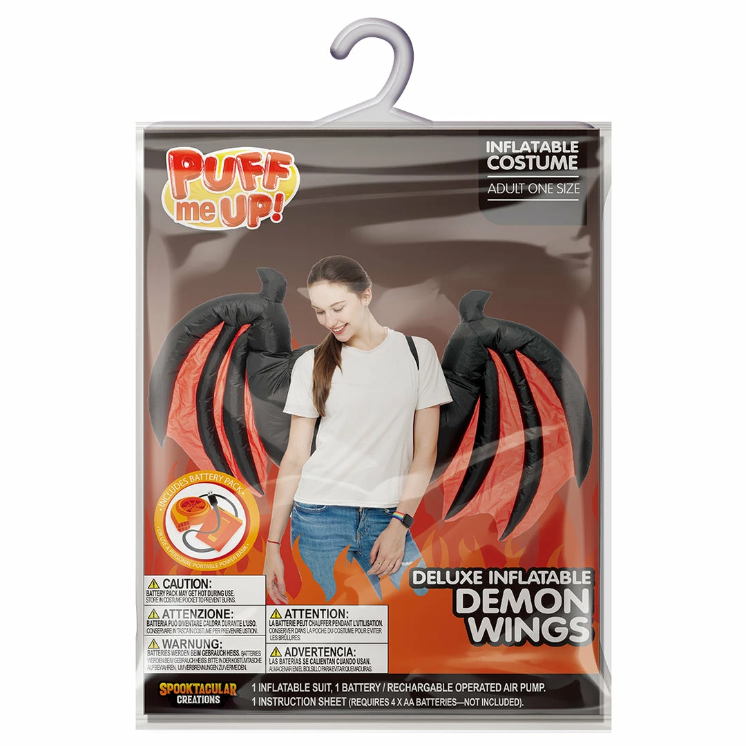 Spooktacular Creations Adult Costumes Inflatable Demon Wings For Cosplay- Adult 8 Spooktacular Creations Adult Costumes Inflatable Demon Wings For Cosplay- Adult