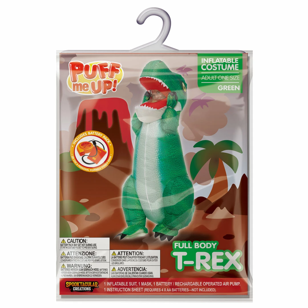 Spooktacular Creations Inflatable Full Body T-Rex Costume Cosplay Adult Costumes 7 Spooktacular Creations Inflatable Full Body T-Rex Costume Cosplay Adult Costumes