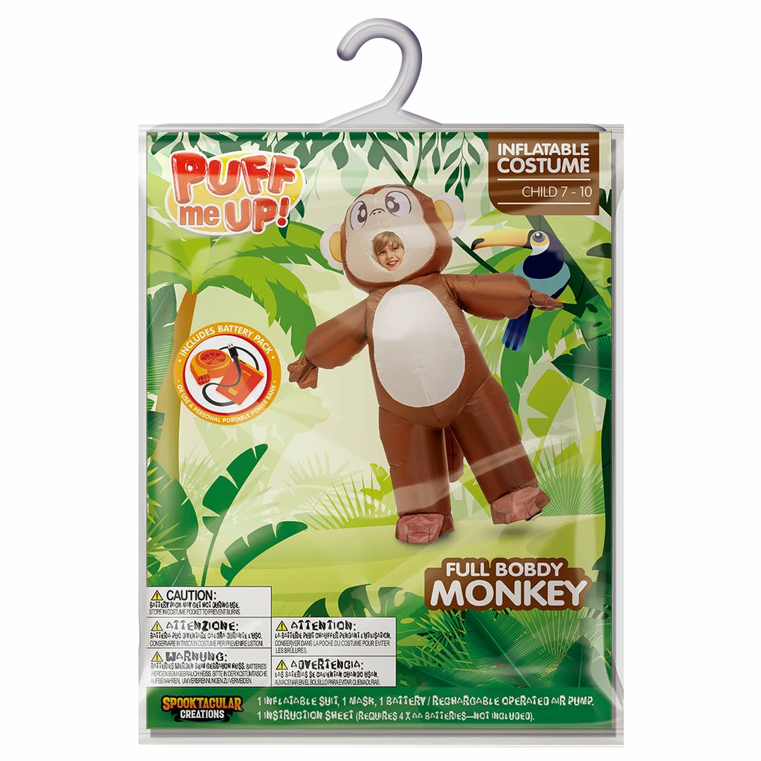 Spooktacular Creations Inflatable Full Body Monkey Costume Cosplay- Child 9 Spooktacular Creations Inflatable Full Body Monkey Costume Cosplay- Child