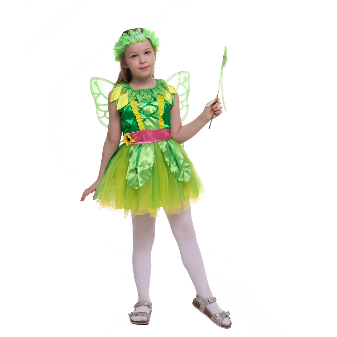 Spooktacular Creations Child Costumes Green Fairy Costume For Role Play Cosplay- Girls 4 Spooktacular Creations Child Costumes Green Fairy Costume For Role Play Cosplay- Girls