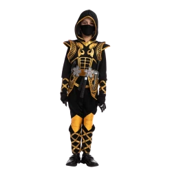 Spooktacular Creations Golden Ninja Costume For Role Play Cosplay- Child 9 Spooktacular Creations Golden Ninja Costume For Role Play Cosplay- Child