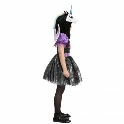 Spooktacular Creations Dark Unicorn Skeleton Dress Costume Cosplay- Child