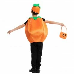 Spooktacular Creations Child Costumes Pumpkin Costume With Basket - Child