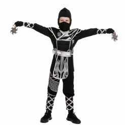 Spooktacular Creations Child Costumes Black Ninja Costume Cosplay Set