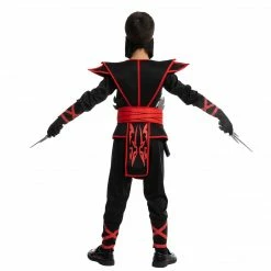 Spooktacular Creations Child Costumes Red Samurai Ninja Costume For Role Play Cosplay - Child
