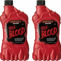 Spooktacular Creations 18oz Fake Vampire Blood Cosplay Makeup, 2 Packs