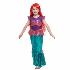 Spooktacular Creations Mermaid Sequin Costume For Role Play Cosplay - Child Child Costumes
