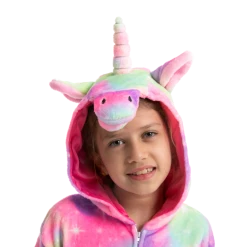 Spooktacular Creations Child Costumes Pink Unicorn Onesie Cosplay Costume - Child