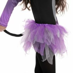 Spooktacular Creations Purple Black Tutu Cat Costume Cosplay - Child