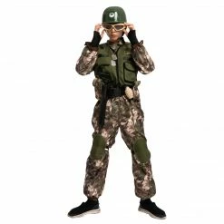 Spooktacular Creations Classic Costumes Soldier Costume For Role Play Cosplay - Child