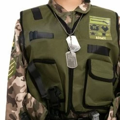 Spooktacular Creations Classic Costumes Soldier Costume For Role Play Cosplay - Child