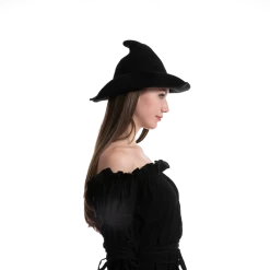 Spooktacular Creations Women's Wool Knitted Witch Hat Cosplay