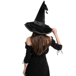Spooktacular Creations Adult Costumes Velvet Black Witch's Hat Cosplay Accessory - Adult 9 Spooktacular Creations Adult Costumes Velvet Black Witch's Hat Cosplay Accessory - Adult