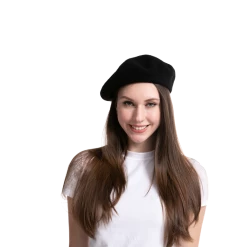 Spooktacular Creations Black Beret Hat - Adult