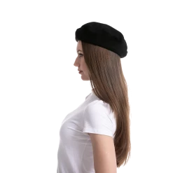 Spooktacular Creations Black Beret Hat - Adult