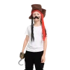 Spooktacular Creations Headwear Pirate Hat With Hook & Mustache Cosplay Kit - Child