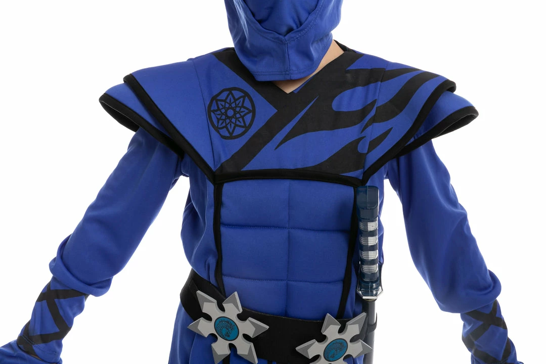 Spooktacular Creations Dragon Scales Blue Ninja Costume Cosplay- Child 6 Spooktacular Creations Dragon Scales Blue Ninja Costume Cosplay- Child