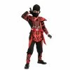 Spooktacular Creations Ninja Warrior Red/Black Costume Cosplay- Child Classic Costumes