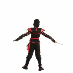 Spooktacular Creations Ninja Warrior Red/Black Costume Cosplay- Child Classic Costumes