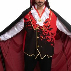Spooktacular Creations Adult Costumes Red Vampire Costume Cosplay - Adult