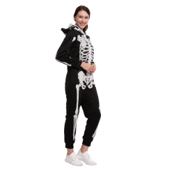 Spooktacular Creations Skeleton Pajamas Onesie - Adult