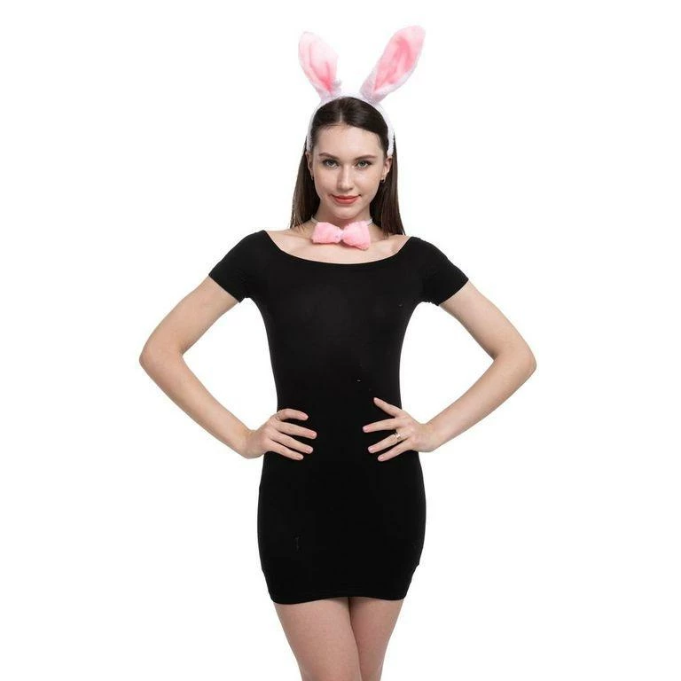 Spooktacular Creations White Bunny Cosplay Accessories Set, 3 Pack Headwear 4 Spooktacular Creations White Bunny Cosplay Accessories Set, 3 Pack Headwear