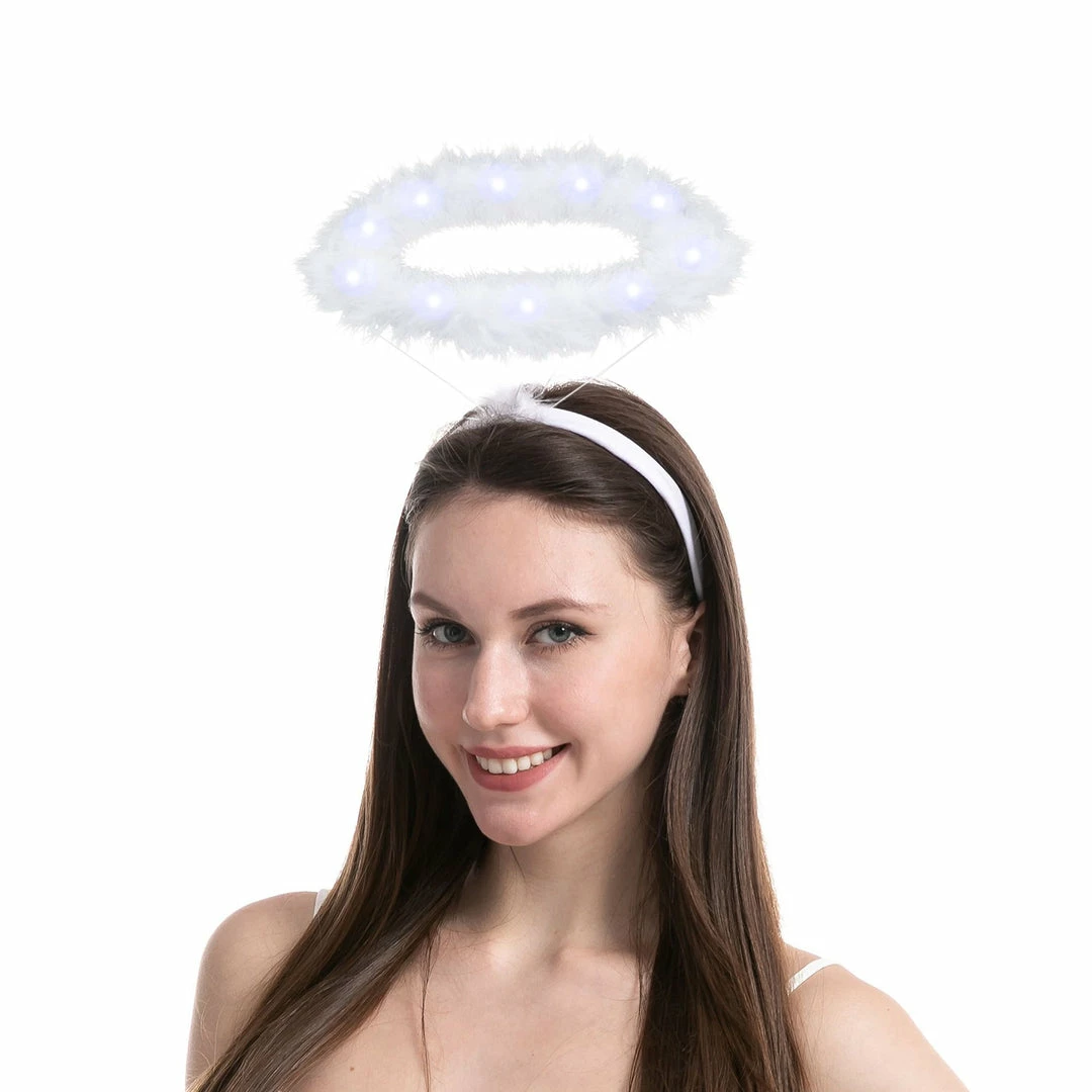 Spooktacular Creations Headwear White LED Angel Halo Headband Cosplay Kit Role Play Accessories, 3 Pack 6 Spooktacular Creations Headwear White LED Angel Halo Headband Cosplay Kit Role Play Accessories, 3 Pack