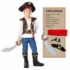 Spooktacular Creations Pirate Costume For Role Play Cosplay - Child