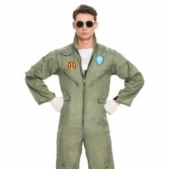 Spooktacular Creations Military Fighter Pilot Costume With Accessories - Adult Classic Costumes 11 Spooktacular Creations Military Fighter Pilot Costume With Accessories - Adult Classic Costumes