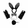 Spooktacular Creations Black Bunny With Sequins Cosplay Accessories Set 2 Spooktacular Creations Black Bunny With Sequins Cosplay Accessories Set