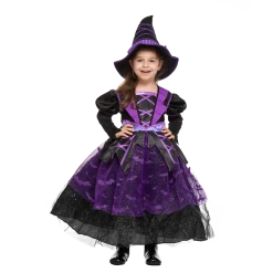 Spooktacular Creations Child Costumes LED Light Up Witch Costume For Role Play Cosplay- Child