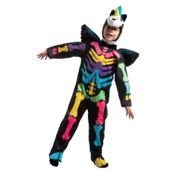 Spooktacular Creations Colorful Unicorn Skeleton Costume For Role Play Cosplay- Child