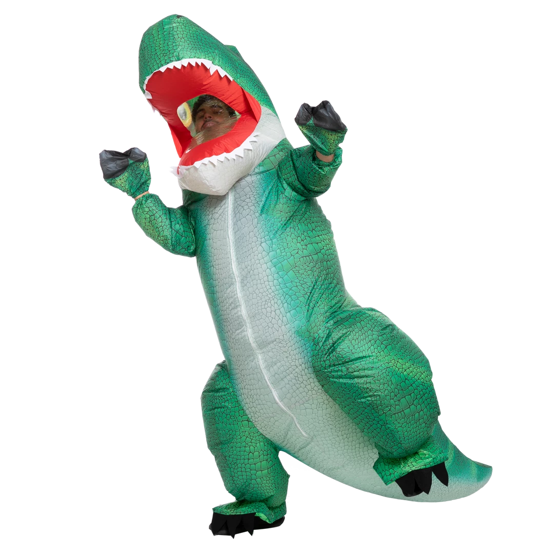 Spooktacular Creations Inflatable Full Body T-Rex Costume Cosplay Adult Costumes 5 Spooktacular Creations Inflatable Full Body T-Rex Costume Cosplay Adult Costumes