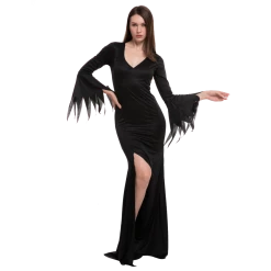 Spooktacular Creations Black Floor Length Gothic Dress - Adult Adult Costumes