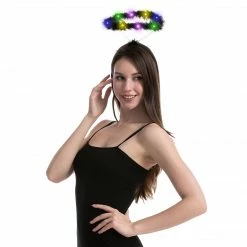 Spooktacular Creations Black LED Angel Halo Headbands, 3 Pack