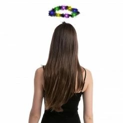 Spooktacular Creations Black LED Angel Halo Headbands, 3 Pack