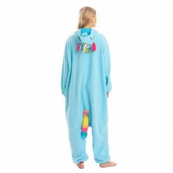 Spooktacular Creations Animal Costumes Blue Unicorn Pajamas Onesie - Adult 10 Spooktacular Creations Animal Costumes Blue Unicorn Pajamas Onesie - Adult